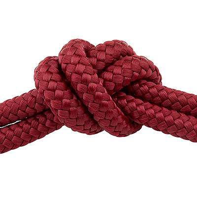 Sail rope, diameter 6 mm, length 1 m, wine red 