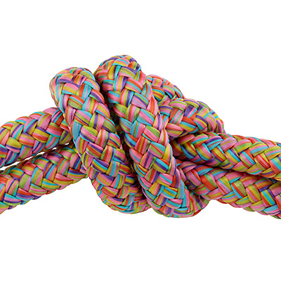 Sail rope, diameter approx. 4.5 -5 mm, length 1 m, multicolour mix 