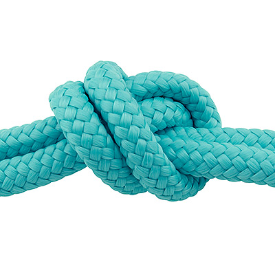 Sail rope, diameter approx. 4.5 -5 mm, length 1 m, turquoise 