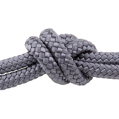 Sail rope, diameter approx. 4.5 -5 mm, length 1 m, grey 