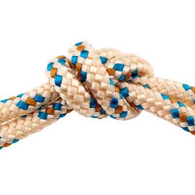 Sail rope, diameter approx. 5 mm, length 1 m, blue-brown mix 