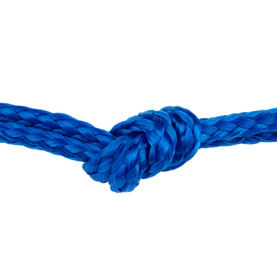 Corde à voile diamètre 2,0 mm, couleur bleue, longueur 1 mètre 