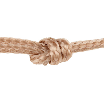 Sail rope diameter 2.0 mm, colour golden brown, length 1 metre 