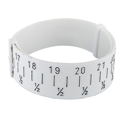 Wrist size measuring tape for bracelets, suitable for a wrist circumference of 15 -25.5, cm 