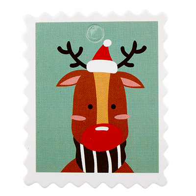 Christmas Gift Tags Reindeer, 5x4x0,04 cm 