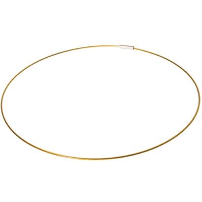 Necklace with magnetic clasp, length 45 cm, gold-coloured 