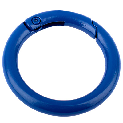 Fermeture Mousqueton, diamètre 30 mm, bleu foncé 
