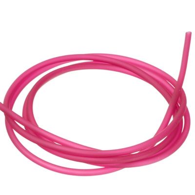 2 metre PVC hose, diameter 2.5 mm, colour: raspberry 