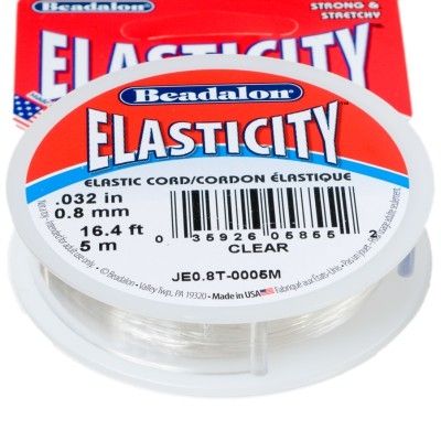 Beadalon Schmuckband elastisch, 0,8 mm, 5 m, Elasticity 