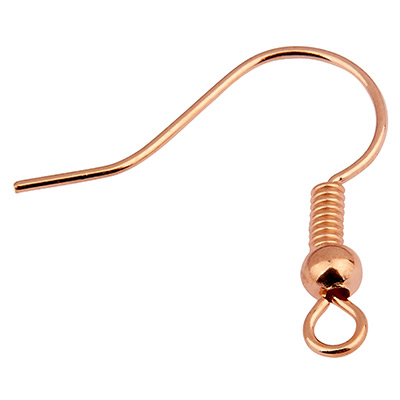 Fishhook,19.5 x 18.5 mm, rose gold plated 