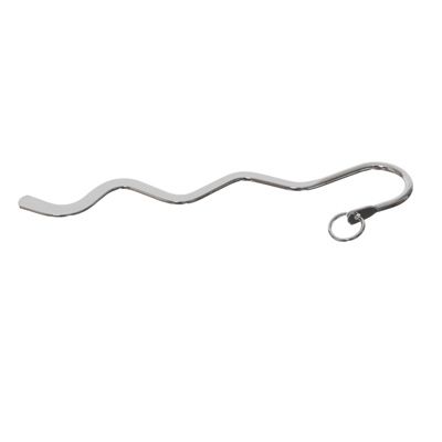 Bookmark, wavy, 84 mm, silver-plated 