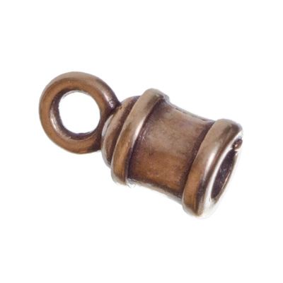 End cap, inner diameter 2 mm, bronze-coloured 