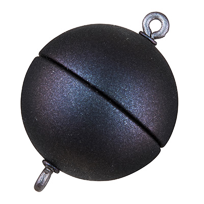 Bouchon magnétique Magic-Power boule 18 mm, avec oeillets, multichrome turquoise/rouge 