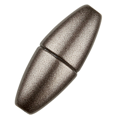 Fermoir magnétique Magic-Power Olive 21,5 x 8,5 mm, avec trou 2 mm, granit mat 