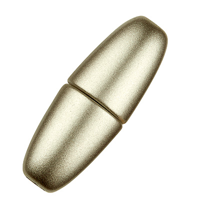 Magic-Power-Magnetverschluss Olive 25,5 x 10 mm, mit Bohrung 6 mm, edelstahlfarben matt 