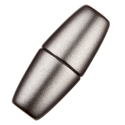 Magic-Power-Magnetverschluss Olive 34 x 14 mm, mit Bohrung 7 mm, granit matt 