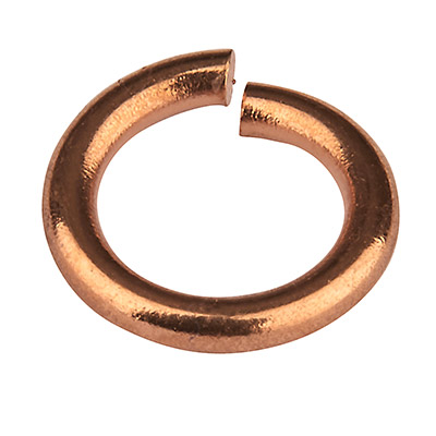 Binding ring, diameter 7.5 mm, rose gold-plated 