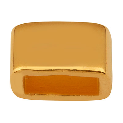 Pièce intermédiaire pour rubans de 5 mm de diamètre, dorée 