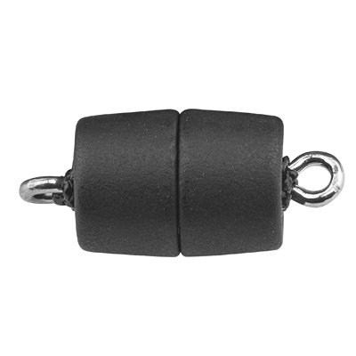 Magic Power magnetic catch roller with eyelet, 15 x 7 mm, black 