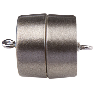 Magic Power magnetic catch roller with eyelet, 21.5 x 15 mm, matt granite colour 
