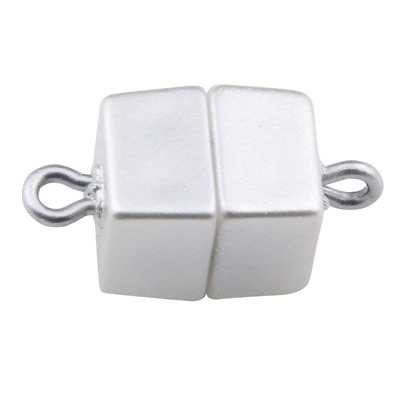 Magic Power magnetic catch cube with eyelet, 15.5 x 7 mm, pearl-coloured 
