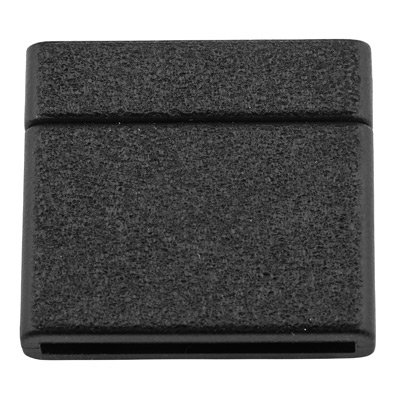 Magic Power magnetic fastener for flat strap with 20 mm width, 21 x 23 mm, black black 