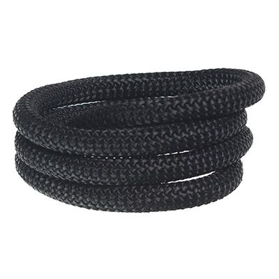 Sail rope / cord, diameter 10 mm, length 1 m, black 