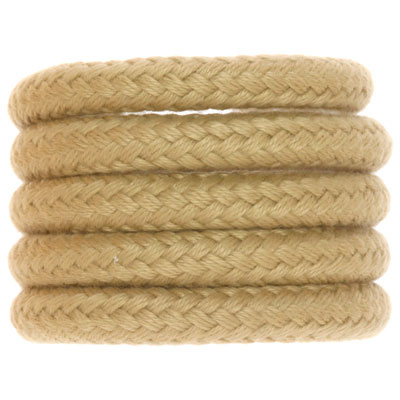 Sailing rope classic, diameter 10 mm, braided, hemp-coloured, length 1 m 