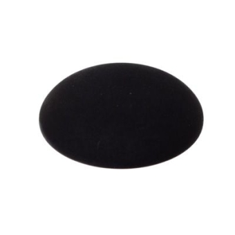 Polaris Cabochon, rund, 20 mm, schwarz 