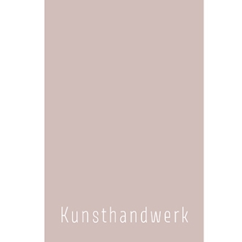 Schmuckkarte "Kunsthandwerk", hochkant, helles taupe, Größe 8,5 x 5,5 cm 