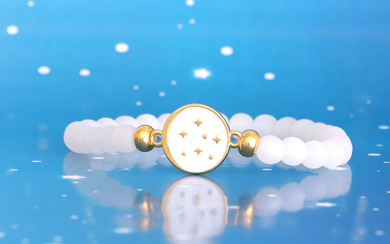 Bracelet Polaris ciel étoilé blanc 