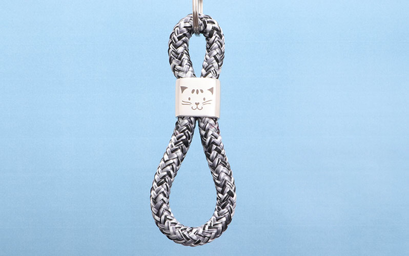 Sail Rope Keychain with Intermediate Cat 
