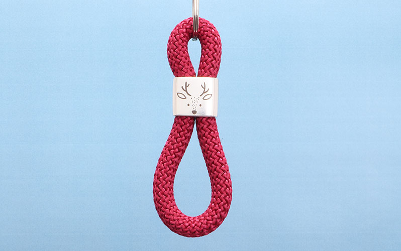 Sail Rope Keychain with Intermediate Stag 