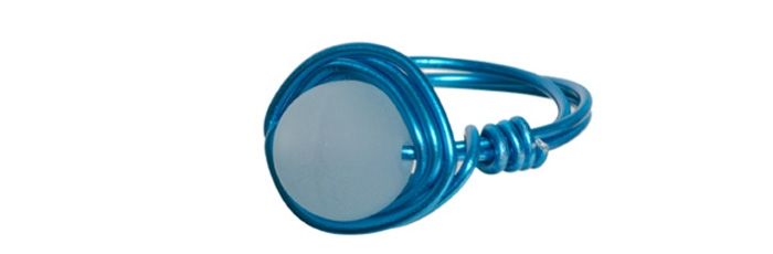 Wrap Ring Blue Aqua 