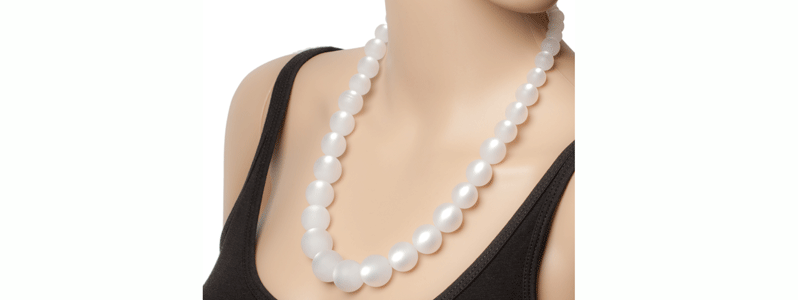 Uni Polarisk Ball Necklace White 