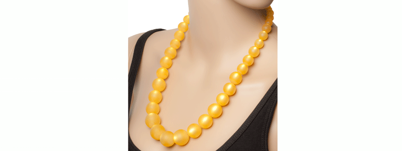 Uni Polaris Ball Necklace Sun Yellow 