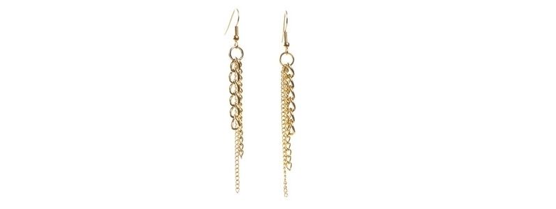 Gold Earrings Chain 