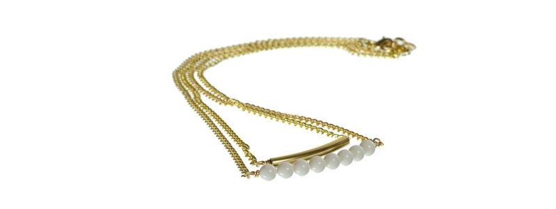 Golden Double Chain Ivory 