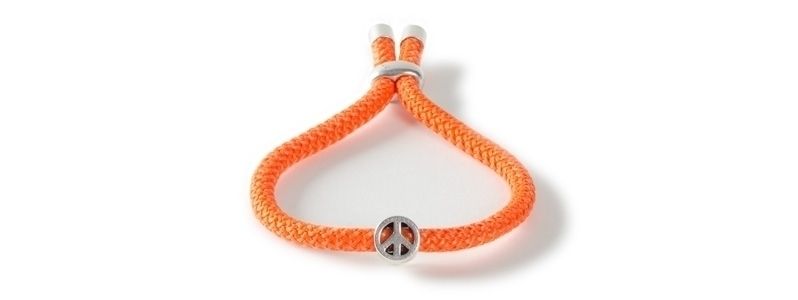 Bracelet coulissant avec corde à voile Peace II 