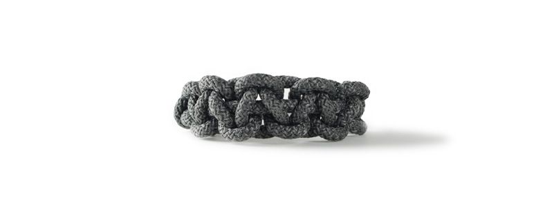 Bracelet à nœuds gris 