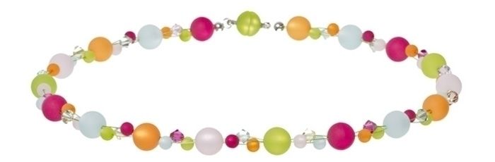 Polaris necklace 3-row multicolour 