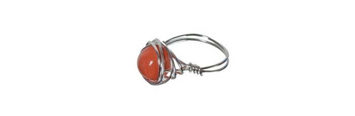 Wrap-around ring "Coral 