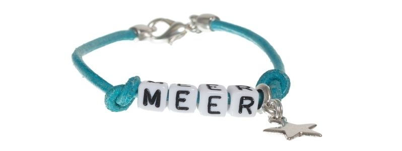 Letter bracelet sea 