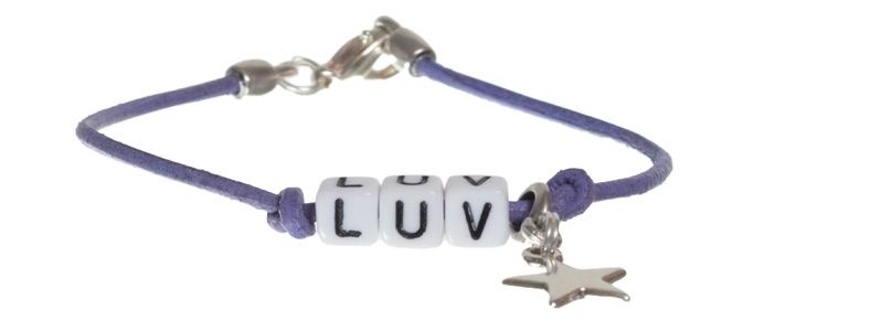 Letter Armband Luv 