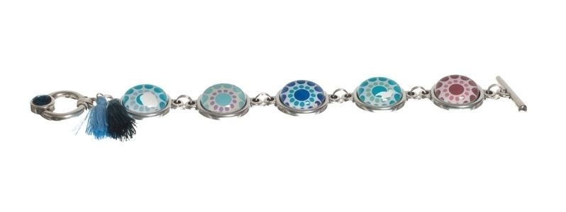 Boho Bracelet Silver-Blue 