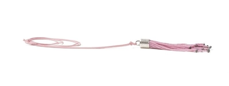 Chains with Tassel Pendant Rocailles Pink 