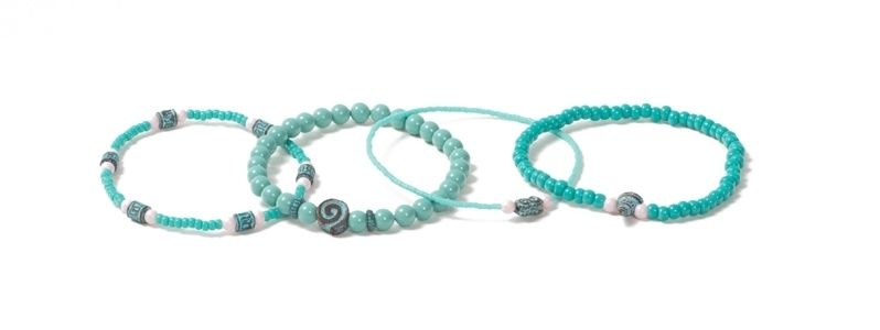 Bracelets patine turquoise 
