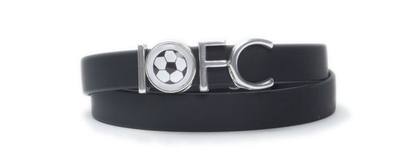Wrap Bracelet Football 1.FC Black 