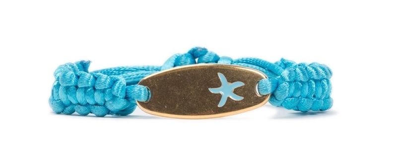Bracelet en macramé étoile de mer 