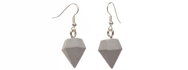 Concrete Style - Diamond Earrings 